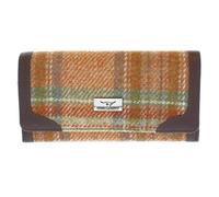 Glen Appin Harris Tweed Ladies Bute Fold-Over Handbag Purse Wallet LB2000 (Colour 148 Pale Orange)