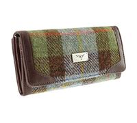 Glen Appin Harris Tweed Ladies Bute Fold-Over Purse LB2000 (Colour 15 Blue Check)