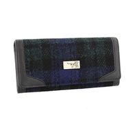 Glen Appin Harris Tweed Ladies Bute Fold-Over Purse LB2000 (Colour 60 Black Watch)
