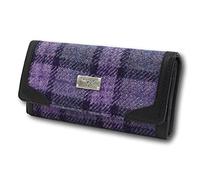 Glen Appin Harris Tweed Ladies Bute Fold-Over Purse LB2000 (Colour 89 Purple Check)