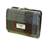 Glen Appin Harris Tweed Ladies Small Unst Purse LB2113 (Colour 15 Green Multi)