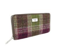 Glen Appin Harris Tweed Large Zip Purse LB2100 Staffa (Colour 125 Heather)