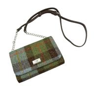 Glen Appin Harris Tweed 'Strathy' Wallet Shoulder Handbag (15 MacLeaod Tartan)