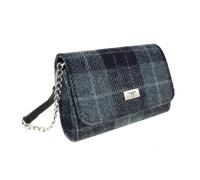 Glen Appin Harris Tweed 'Strathy' Wallet Shoulder Handbag (95 Grey Check)