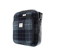 Glen Appin Harris Tweed Tay Travel Bag LB1216 (Colour 95 Grey/Black)