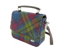 Glen Appin Harris Tweed 'Thurso' Square Bag Made in Scotland, Multi Colour Tartan