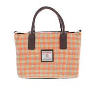 Glen Appin Harris Tweed Tote Handbag - LB1228 Brora (Colour 105 Coral)