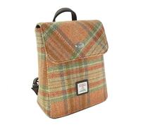 Glen Appin Harris Tweed Tummel Backpack/Rucksack (Colour 148 Pale Orange Stewart Tartan)