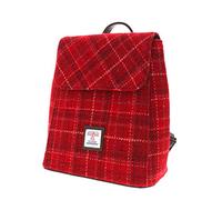 Glen Appin Harris Tweed 'Tummel' Mini Backpack (Colour 102 Red)
