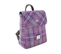 Glen Appin Harris Tweed 'Tummel' Mini Backpack (Colour 146 Purple & Mint)