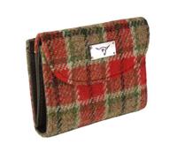 Glen Appin Jura LB2002 Women's Harris Tweed Small Wallet (Col 141 Red-Green)