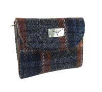 Glen Appin LB2002 Women's Harris Tweed Small Wallet (Col 127 Rust Check)