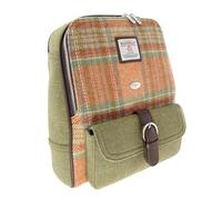 Glen Appin Naver Harris Tweed Backpack LB1013 (Colour 148 Pale Orange Stewart Tartan)