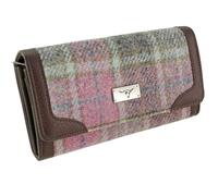 Glen Appin New Harris Tweed Ladies Bute Fold-Over Purse LB2000 (Col 134 Soft Pink)