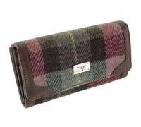 Glen Appin New Harris Tweed Ladies Bute Fold-Over Purse LB2000 (Col137 Green Purple)