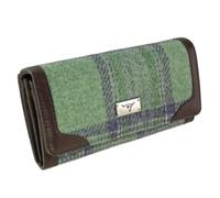 Glen Appin New Harris Tweed Ladies Bute Fold-Over Purse LB2000 (Col139 Faded Green)