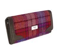 Glen Appin New Harris Tweed Ladies Bute Fold-Over Purse LB2000 (Col142 Orange Purple)