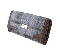 Glen Appin New Harris Tweed Ladies Bute Fold-Over Purse LB2000 (Colour 155 Soft Purple Tartan)
