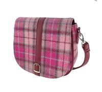 Glen Appin Of Scotland 'Beauly' Harris Tweed Shoulder Bag Adjustable & Removable Strap (Colour 138 Pink)