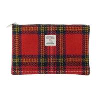 Glen Appin of Scotland Berneray Medium Coin Purse Cosmetic Bag (Colour 24 Red Check)