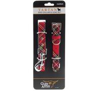 Glen Appin of Scotland Dog Collar and Lead Set in Royal Stewart Small