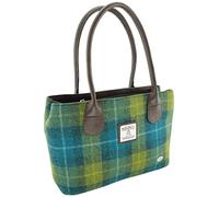 Glen Appin of Scotland Harris Tweed Classic Handbag - LB1003 - Cassley (Colour 114 Blue/Green)…