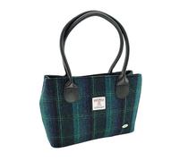 Glen Appin of Scotland Harris Tweed Classic Handbag - LB1003 - Cassley (Colour 119 Blue/Turquoise)