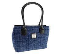 Glen Appin of Scotland Harris Tweed Classic Handbag - LB1003 - Cassley (Colour 97 Blue Weave)
