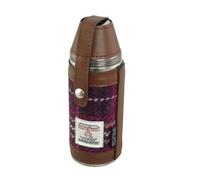 Glen Appin of Scotland Harris Tweed Flask-Stainless Steel Hip Flask Gift Set with Harris Tweed Sleeve & Funnel - Scottish Luxury Whisky Flask, Outdoor, Shooting & Gifts (Col131 Purple Check)