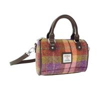 Glen Appin Of Scotland Harris Tweed 'Kilbride' Mini Tote Bag (Col 124 Peach/Purple)