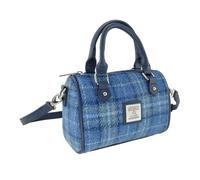 Glen Appin Of Scotland Harris Tweed 'Kilbride' Mini Tote Bag - Light Blue Col 129