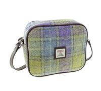 Glen Appin Of Scotland Harris Tweed Mini 'Almond' Bag LB1210 Colour 112 Lilac Green