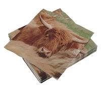 Glen Appin of Scotland Highland Cow Coo 3 Ply Paper Napkins