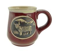 Glen Appin of Scotland Highland Cow Stoneware Mug - Red PT1010-RED