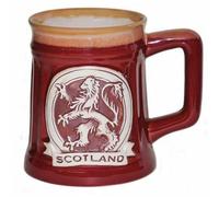 Glen Appin of Scotland Lion Rampant Stoneware Mug Red 500ml Capacity PT1002-Red