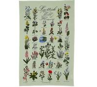 Glen Appin of Scotland Scottish Wild Flowers Tea Towel