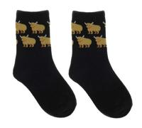 Glen Appin Pack of 2 Kids Highland Cows Socks MH0203 (7-10 YRS)