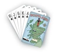 Glen Appin Playing Cards - Plastic Coated Paper - Extra Durability - Easy to Shuffle - Ideal for Adults & Children (Stewart/Map/Cow/Piper)