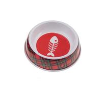 Glen Appin Red Tartan Royal Stewart Melamine Cat Kitten Food Water Bowl