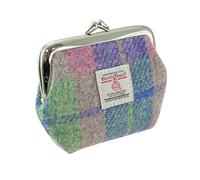Glen Appin Small Clasp Purse Eigg (Colour 1353 Soft Blue & Pink Check)