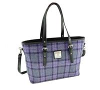 Glen Appin Spey Large Tote Handbag LB1028 (Col 89 Purple Check)