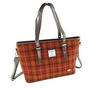 Glen Appin Spey Large Tote Handbag LB1028 (Colour 117 Orange Check)