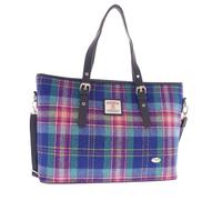 Glen Appin Spey Large Tote Handbag LB1028 (Colour 160 Blue/Teal Tartan)