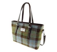 Glen Appin Spey Large Tote Handbag LB1028 (Green/Blue/Brown)
