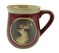 Glen Appin Stoneware Piping Hot Mug Featuring A Scottish Highland Stag