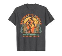 Glen Campbell Pennsylvania Respect The Locals Bigfoot Sasqua T-Shirt, Men, Dark Heather Grey, Medium