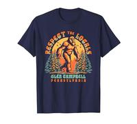 Glen Campbell Pennsylvania Respect The Locals Bigfoot Sasqua T-Shirt, Men, Navy Blue, 3X-Large