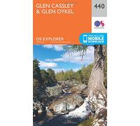 Explorer 440 Glen Cassley & Glen Oykel Map With Digital Version, Orange One Size