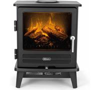 Glen Dimplex Dimplex Willowbrook Optimyst Electric Stove, Black Free Standing Electric Fireplace With Realistic Led Flame And Smoke Effect, Fan