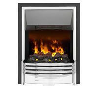 Glen Dimplex Pomona Inset 3D Optymyst Chrome Electric Fire Chrome